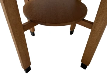 Art Deco Amsterdamse School Round Side Table, 1920s